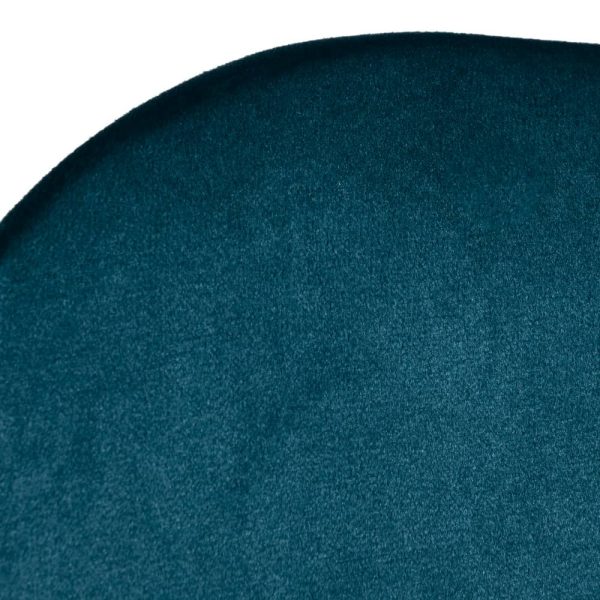 Стул Seven Style тёмно-бирюзовый велюр с чёрными ножками — изображение 5