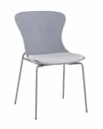 Стул Shaya с подушкой пластик серый