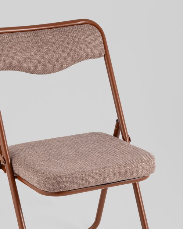 stul-skladnoj-dzhonni-rogozhka-kapuchino-karkas-kapuchino-2 Стул складной Джонни рогожка капучино каркас капучино — изображение 3