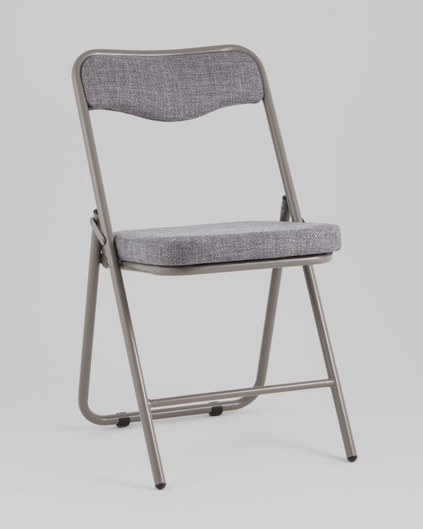 stul-skladnoj-dzhonni-rogozhka-sero-goluboj-karkas-seryj-1 Стул складной Джонни рогожка серо-голубой каркас серый — изображение 2