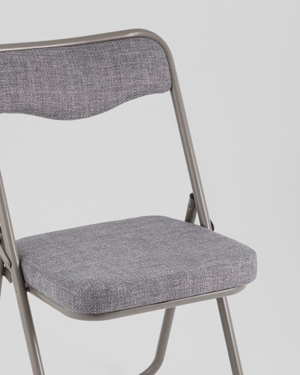 stul-skladnoj-dzhonni-rogozhka-sero-goluboj-karkas-seryj-2 Стул складной Джонни рогожка серо-голубой каркас серый — изображение 3