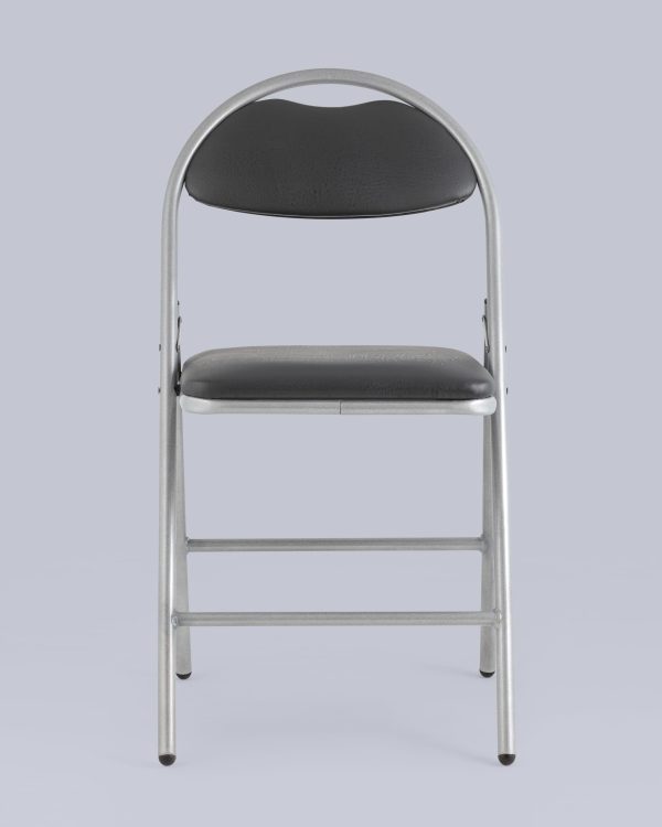 stul-skladnoj-hagen-jekokozha-seryj-karkas-metallik-2 Стул складной Hagen экокожа серый каркас металлик — изображение 3