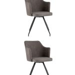 Стул Слинг вращающийся серо-коричневый 2 шт