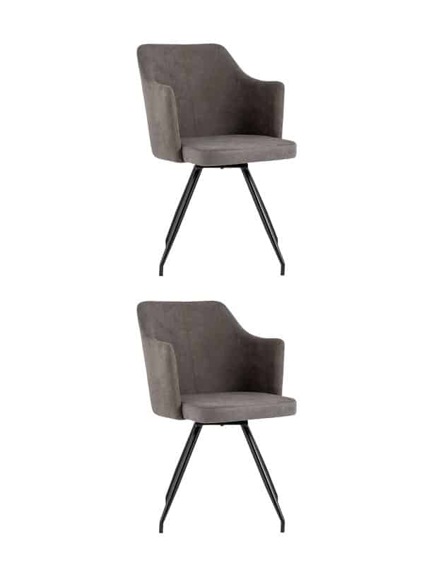 Стул Слинг вращающийся серо-коричневый 2 шт