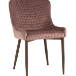 Стул Ститч Хани велюр пыльно-розовый ножки дерево