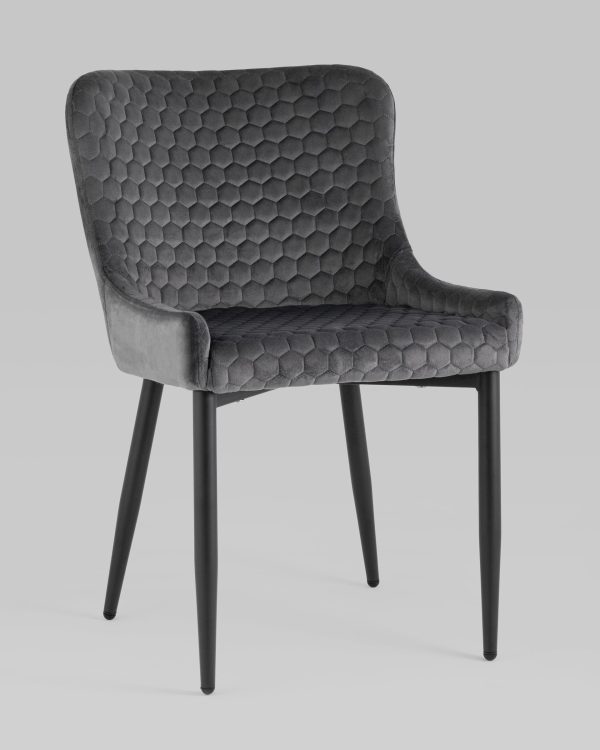 Стул Ститч Хани велюр серый — изображение 2