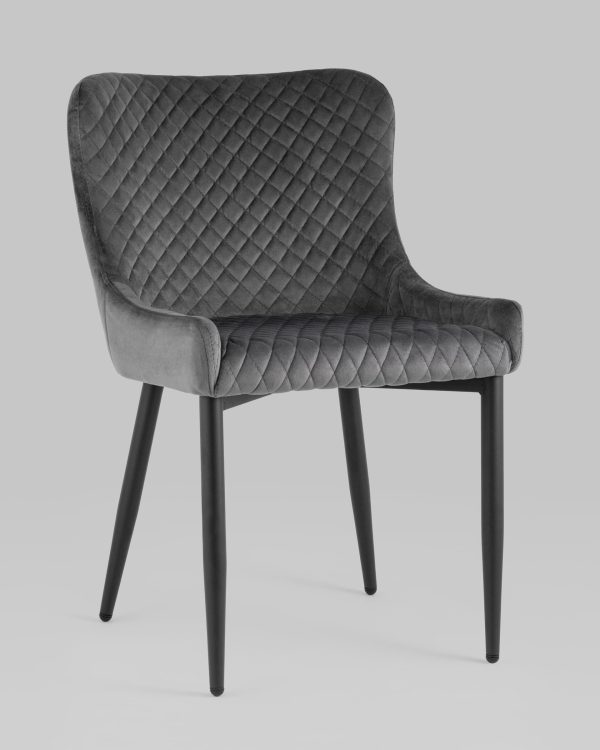 stul-stitch-veljur-seryj-1 Стул Ститч велюр серый — изображение 2