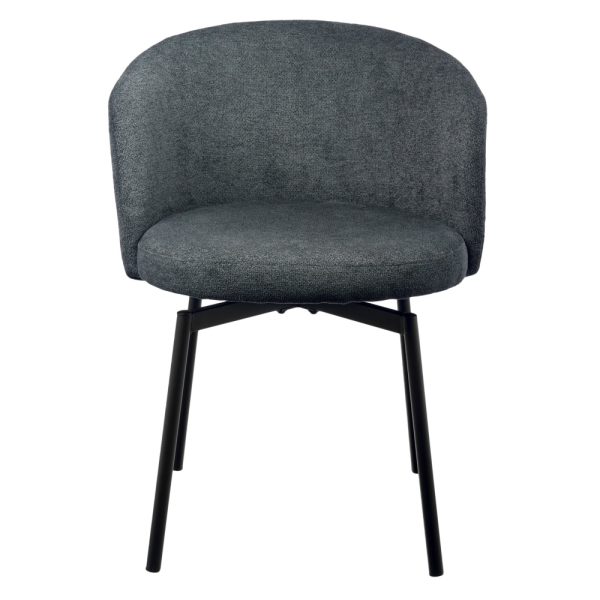 Стул Tess серый шенилл на поворотном механизме — изображение 2