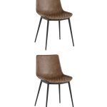 Стул TEXAS экокожа коричневый 2 шт.