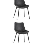 Стул TEXAS экокожа серый 2 шт.