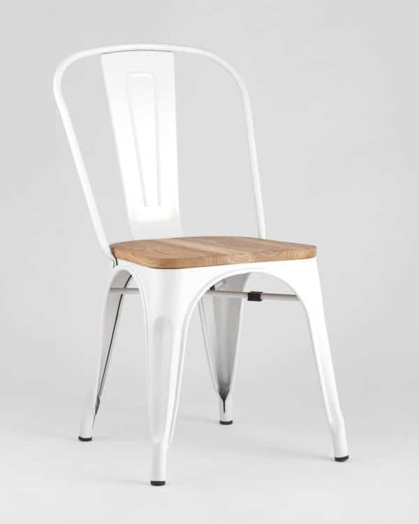 Стул TOLIX WOOD белый глянцевый — изображение 2