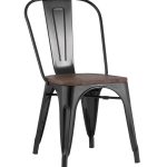 Стул TOLIX WOOD черный глянцевый