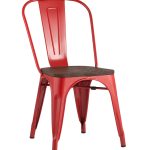 Стул TOLIX WOOD красный глянцевый
