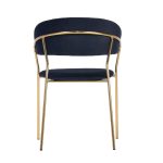 Стул Turin чёрный с золотыми ножками — изображение 5