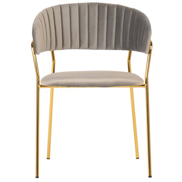 Стул Turin латте с золотыми ножками — изображение 3