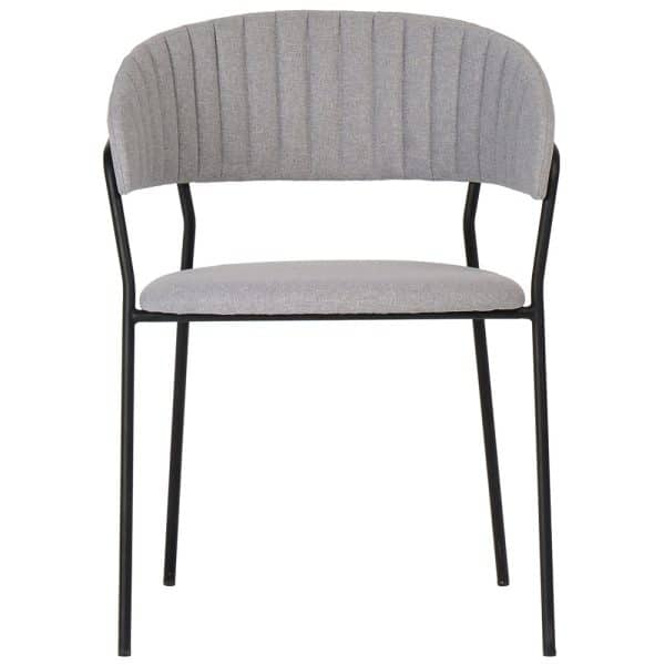 Стул Turin серый с чёрными ножками — изображение 2