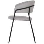 Стул Turin серый с чёрными ножками — изображение 3