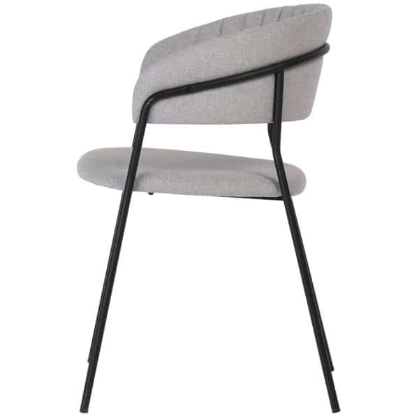 Стул Turin серый с чёрными ножками — изображение 3