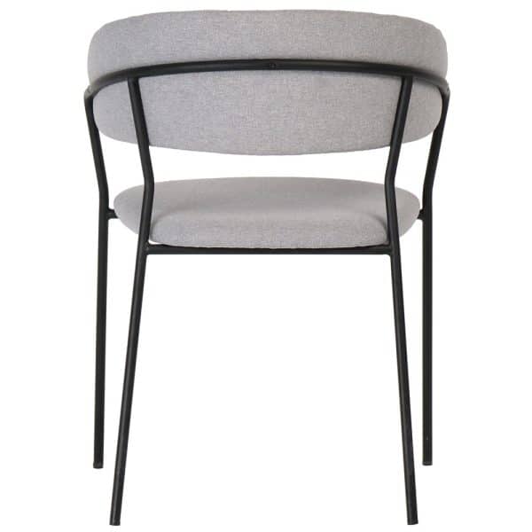 Стул Turin серый с чёрными ножками — изображение 4