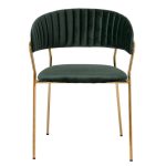 Стул Turin зеленый с золотыми ножками — изображение 3