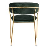 Стул Turin зеленый с золотыми ножками — изображение 5