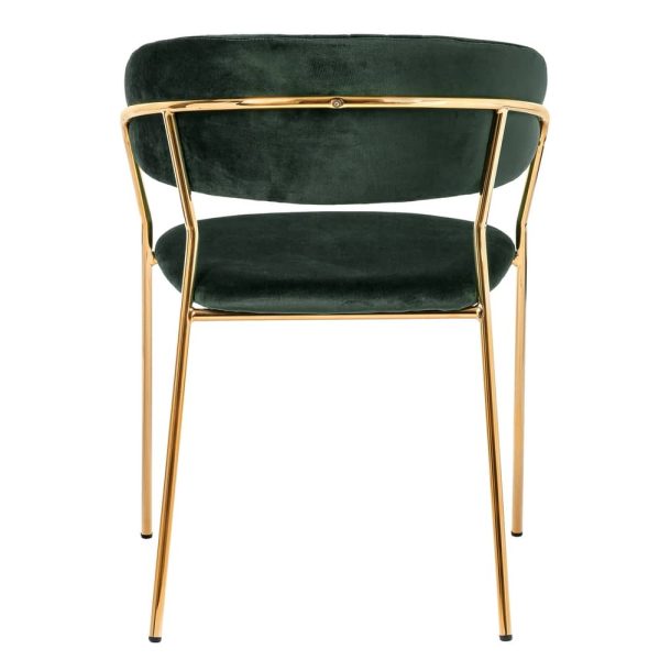 Стул Turin зеленый с золотыми ножками — изображение 5