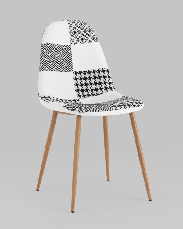 Стул Валенсия SN пэчворк черно-белый 4 шт — изображение 2