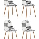 Стул Валенсия SN пэчворк черно-белый 4 шт