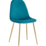 Стул Валенсия SN велюр аквамарин золотые ножки