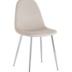 Стул Валенсия SN велюр бежевый хромированные ножки