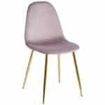 Стул Валенсия SN велюр розовый золотые ножки