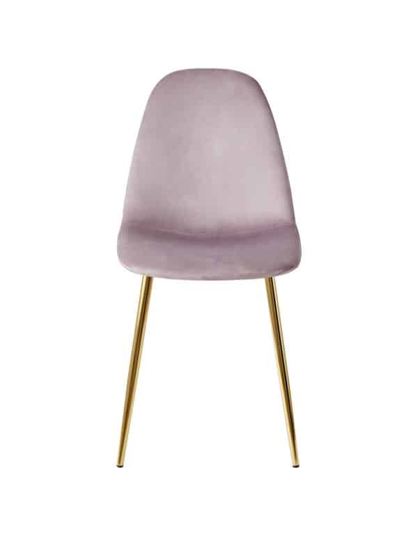 Стул Валенсия SN велюр розовый золотые ножки — изображение 3