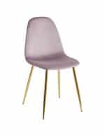 Стул Валенсия SN велюр розовый золотые ножки