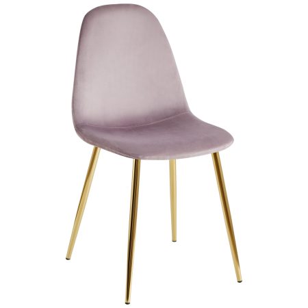 Стул Валенсия SN велюр розовый золотые ножки