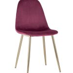 Стул Валенсия велюр бордо золотые ножки