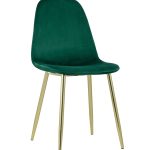 Стул Валенсия велюр зеленый золотые ножки