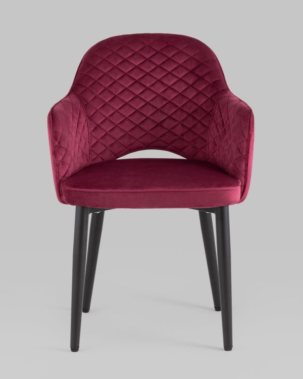 Стул Венера диамант велюр бордовый — изображение 2