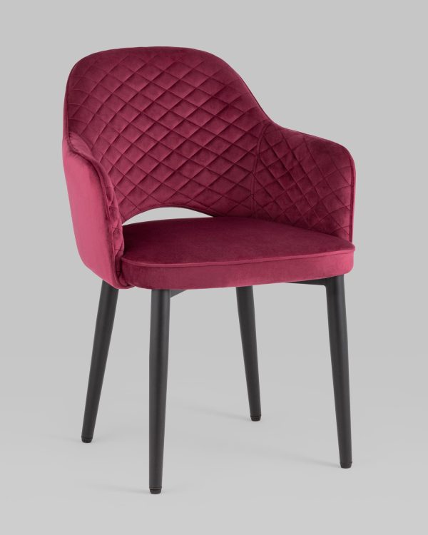 Стул Венера диамант велюр бордовый — изображение 2