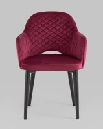 Стул Венера диамант велюр бордовый 2 шт — изображение 2