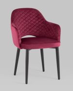 Стул Венера диамант велюр бордовый 2 шт — изображение 3