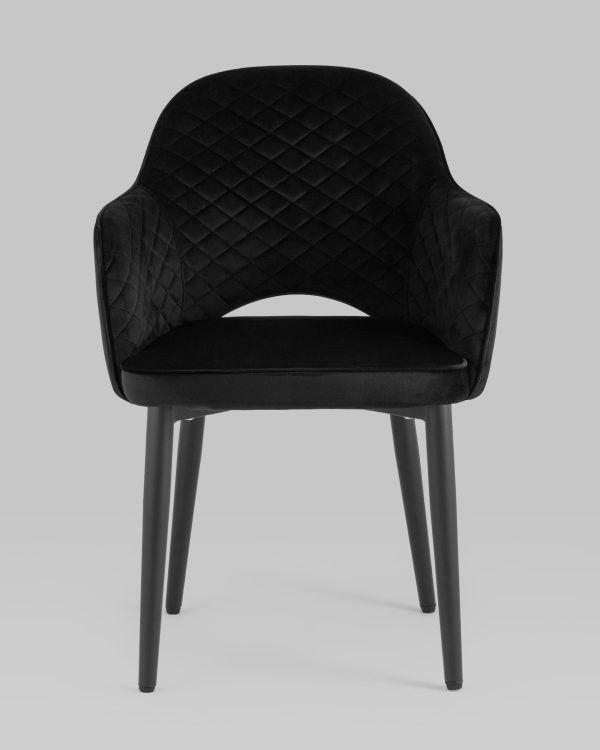 Стул Венера диамант велюр черный 4 шт — изображение 3
