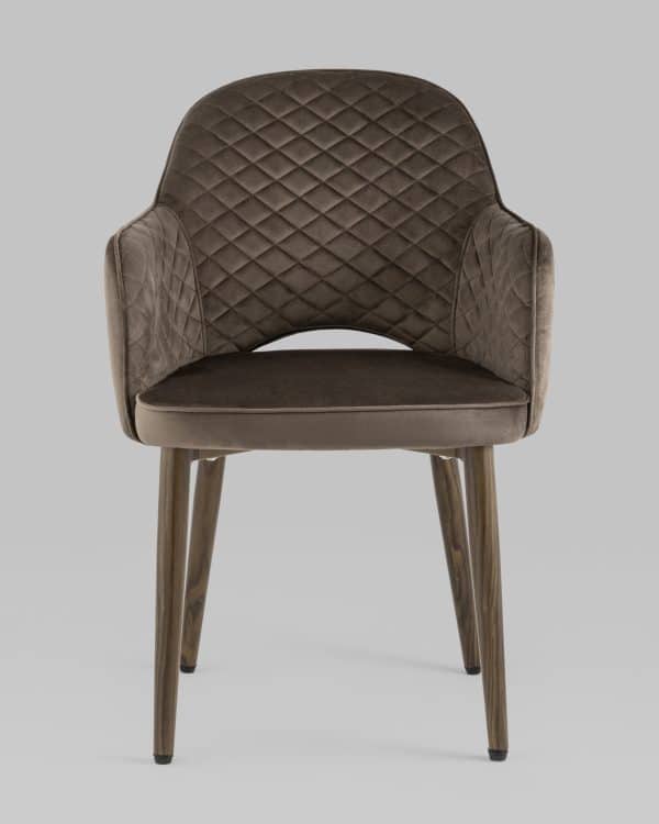 Стул Венера диамант велюр коричневый 2 шт — изображение 2