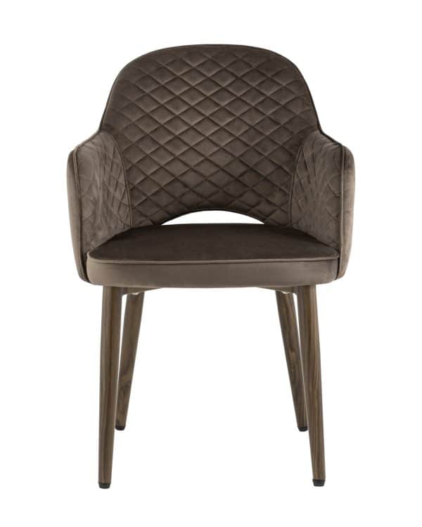 Стул Венера диамант велюр коричневый 4 шт — изображение 3