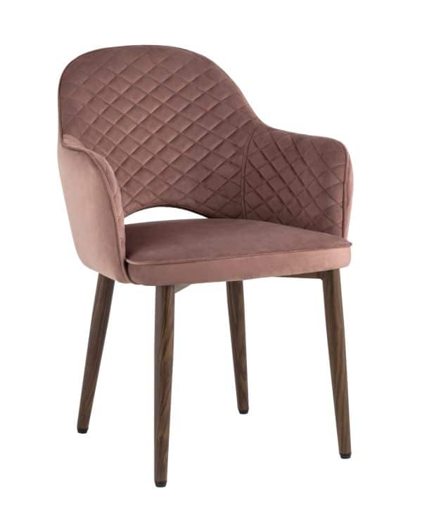 Стул Венера диамант велюр пыльно-розовый — изображение 2