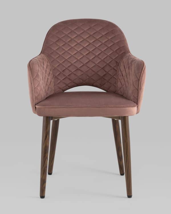 Стул Венера диамант велюр пыльно-розовый — изображение 3