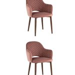 Стул Венера диамант велюр пыльно-розовый 2 шт