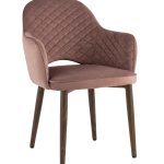 Стул Венера диамант велюр пыльно-розовый