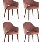 Стул Венера диамант велюр пыльно-розовый 4 шт