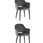 Стул Венера диамант велюр серый 2 шт