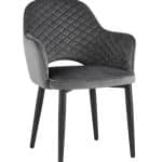 Стул Венера диамант велюр серый